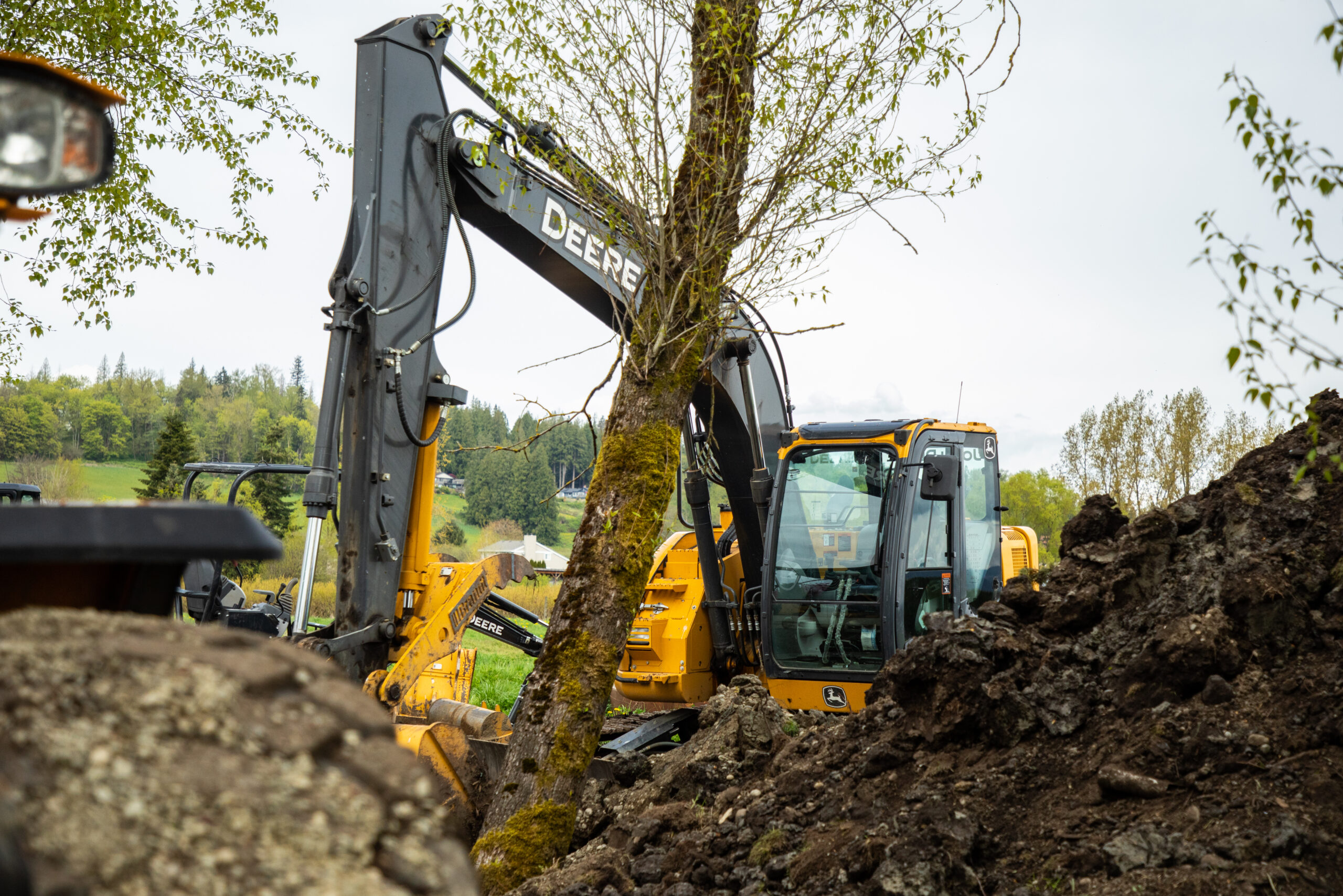 Excavator rented for a job